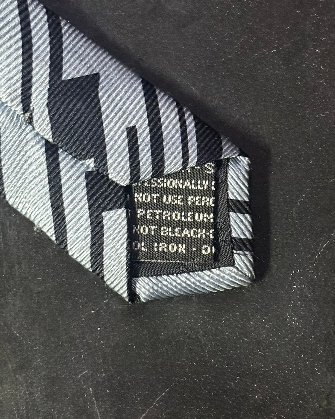 베르사체 클래식 블랙 하늘색 기하학 패턴 실크 넥타이 명품 락시크 펑크 상품이미지6