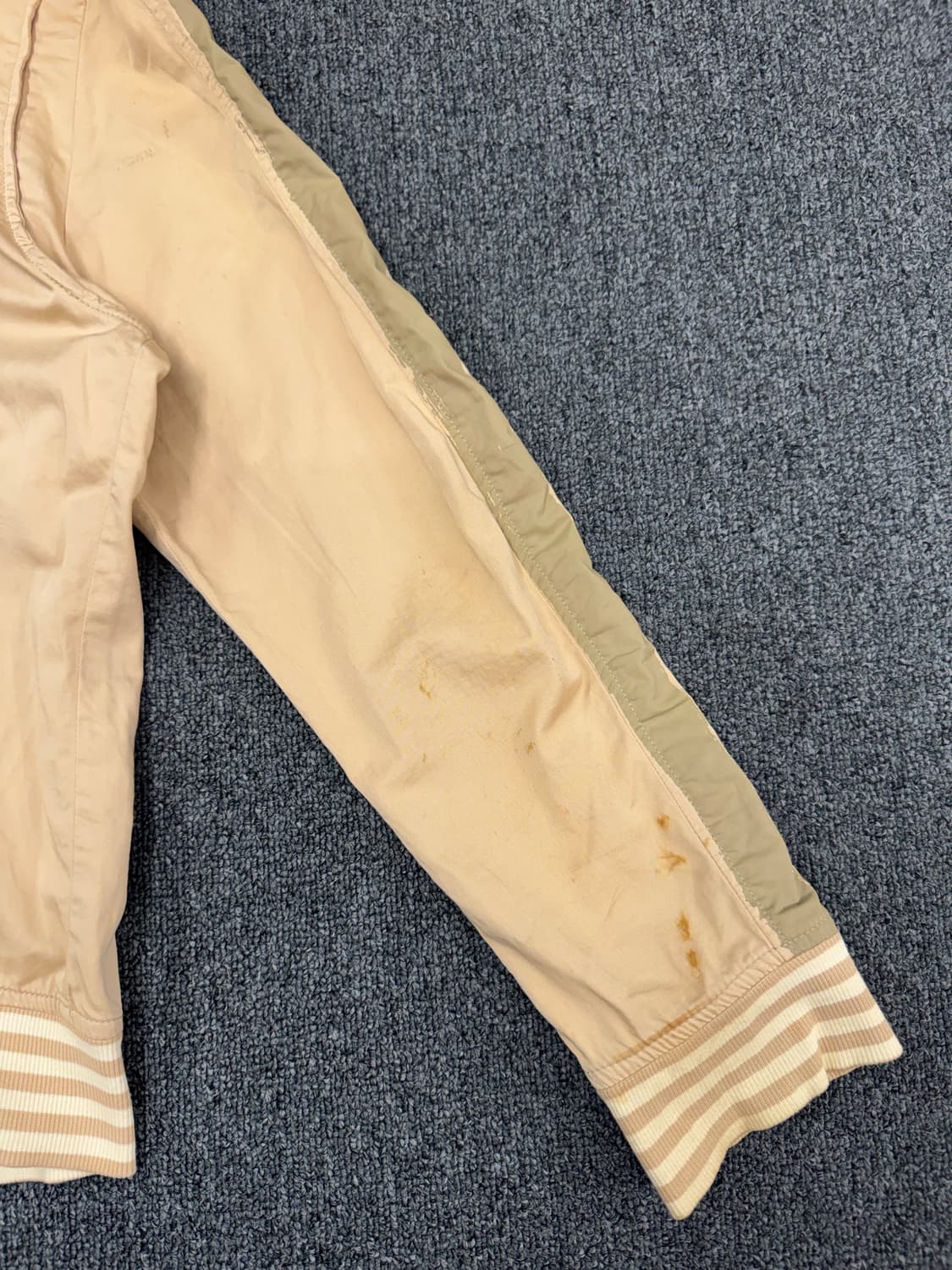M)디젤 빈티지 베이지 코튼 블루종 자켓(오염) 상품이미지7