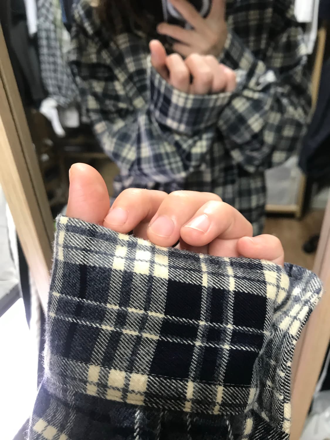 체크패턴 셔츠 상품이미지2
