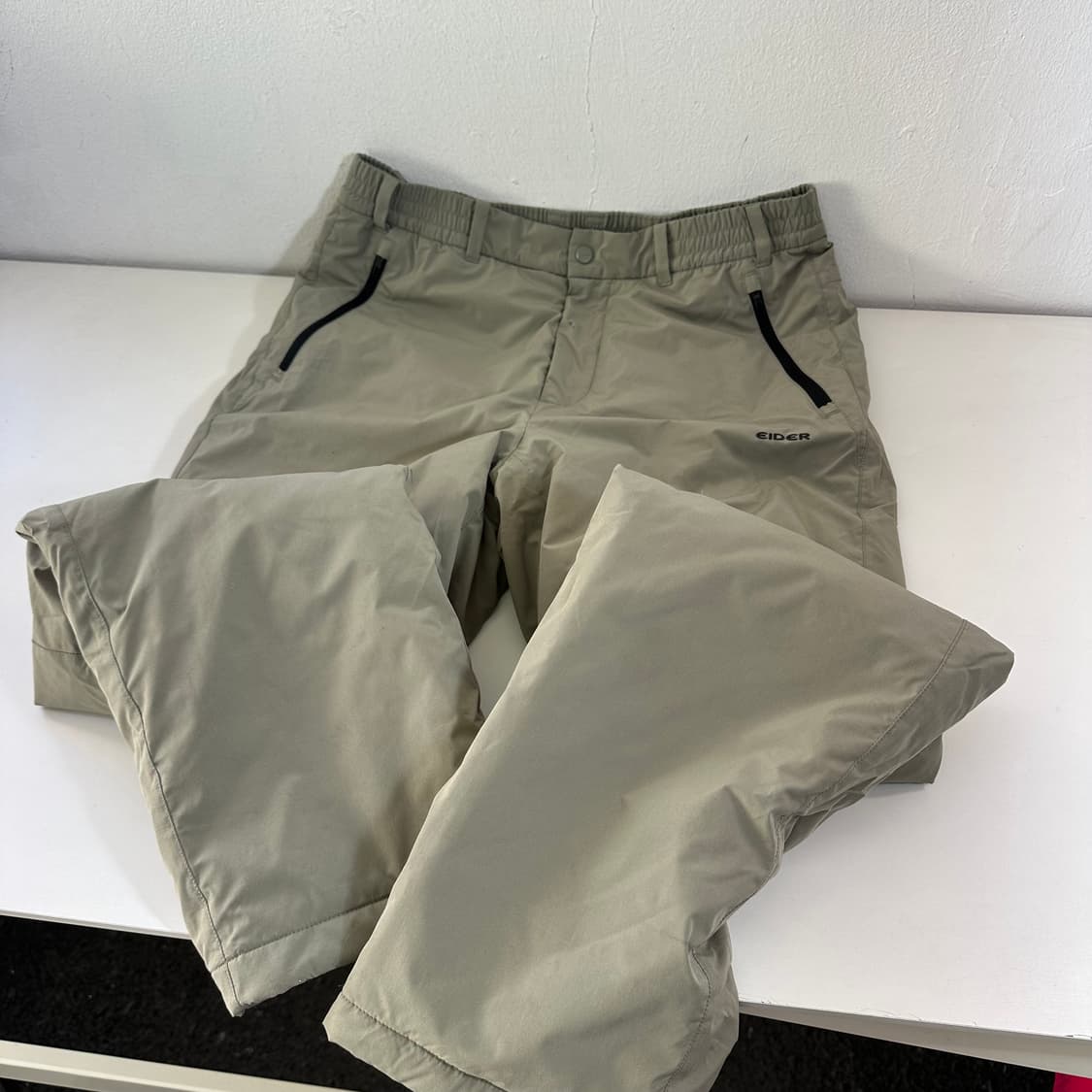 M 아이더 딥베이지 레귤러핏 등산 패딩팬츠 상품이미지1