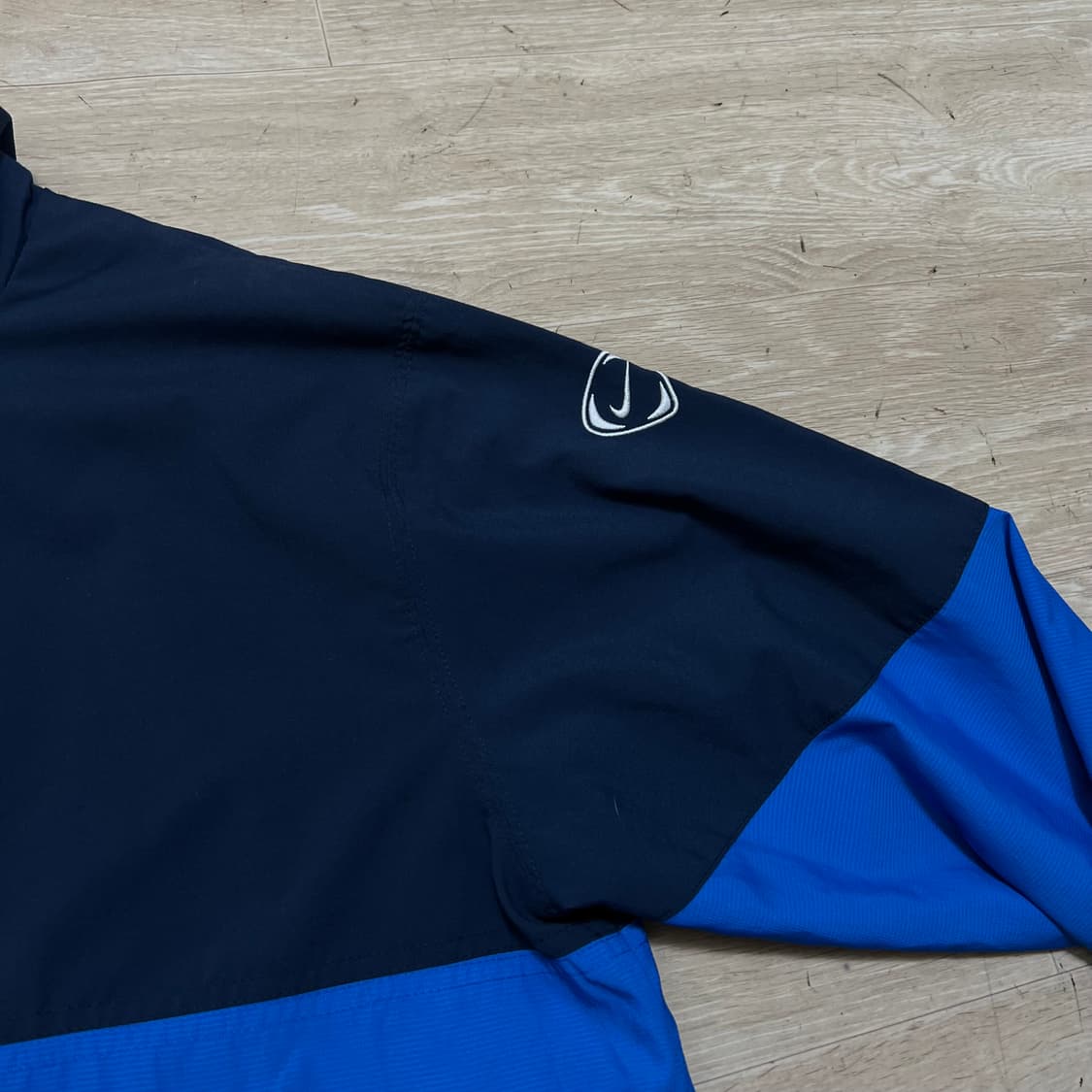 나이키 스우시 로고 배색 윈드브레이커 바람막이 자켓 [블루] M/95 상품이미지5