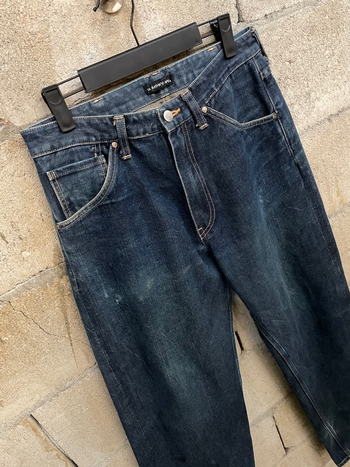 베이프 사루 헤드 데님 팬츠 상품이미지5