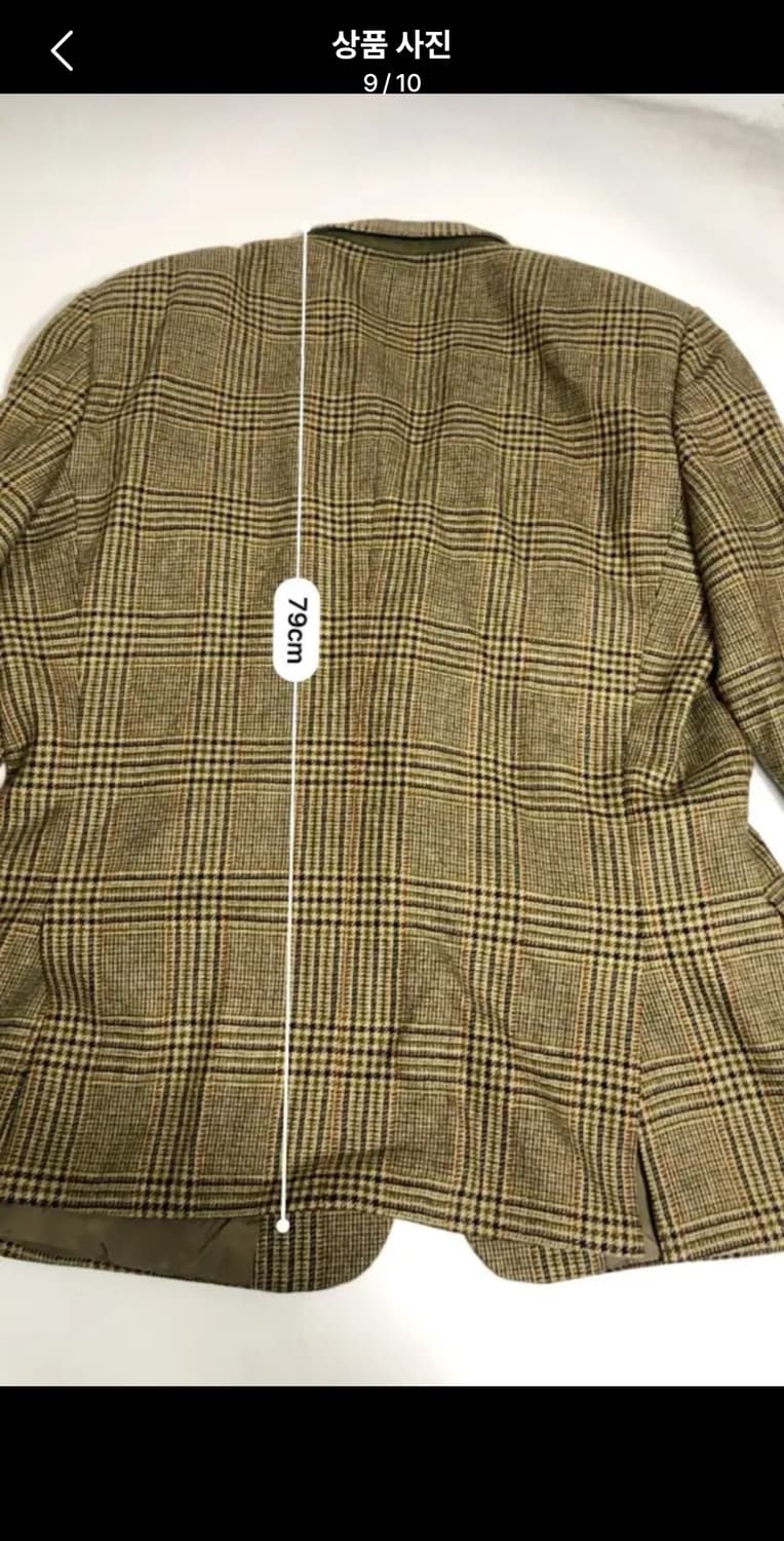 [GFT정품] 빈티지 발렌티노 우모 퓨어 울 체크 블레이저 상품이미지7