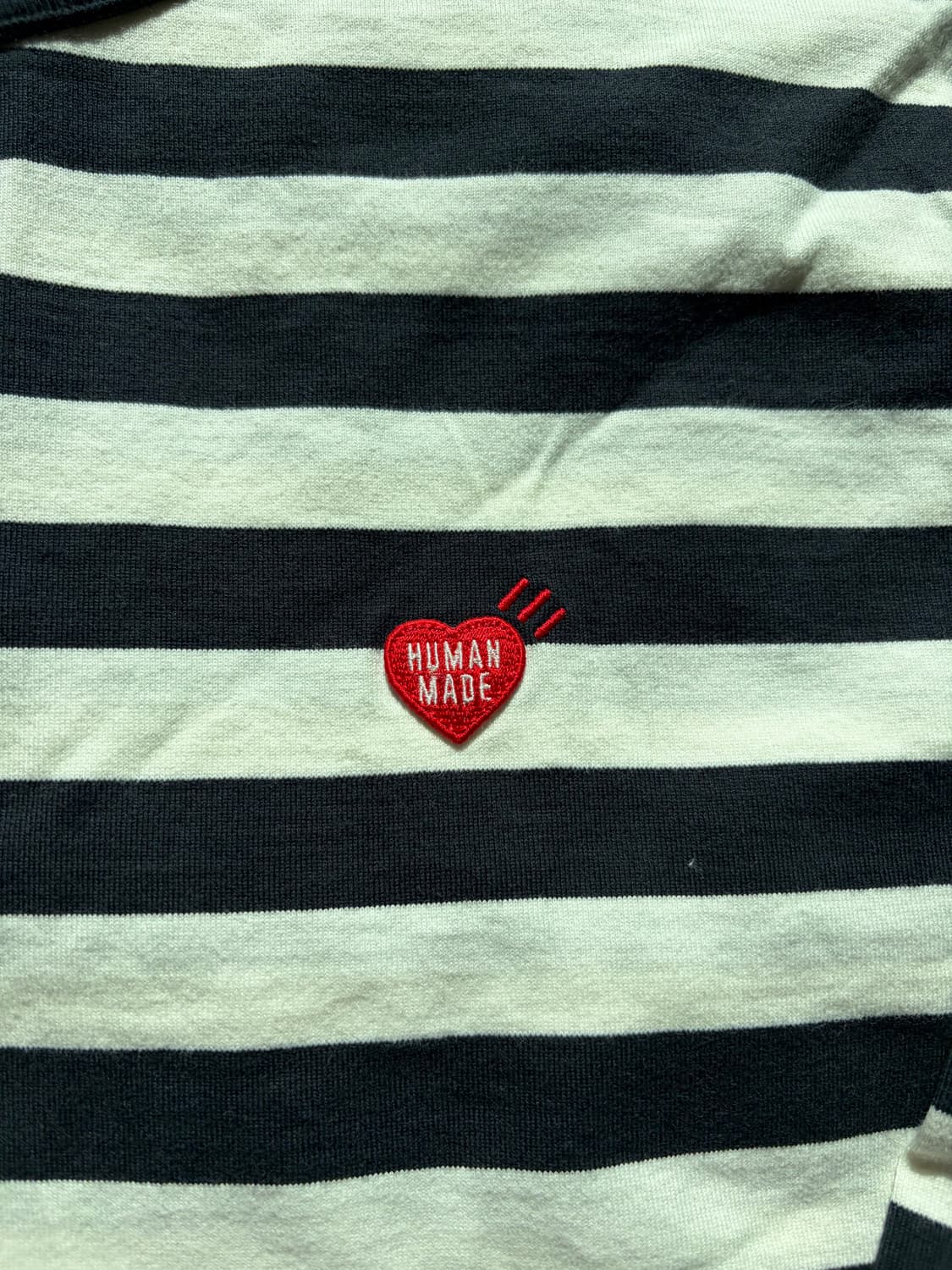 휴먼 메이드 스트라이프 롱슬리브 티셔츠 화이트 xl 상품이미지2