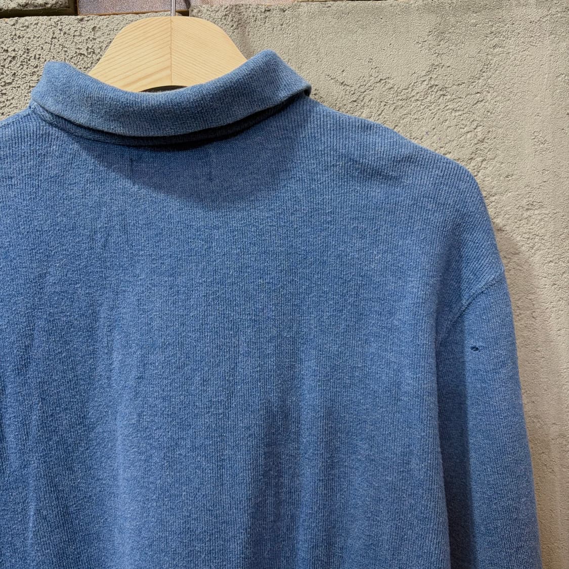 폴로 랄프로렌 더스티 블루 반집업 니트 (L) 상품이미지4