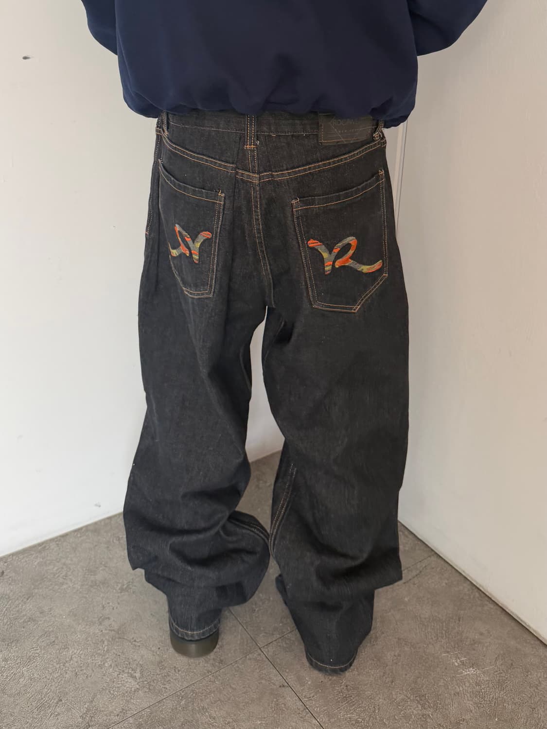 로카웨어 자수 힙합팬츠 상품이미지1