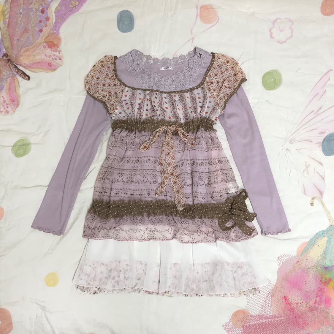 Japanese Vintage 𓏲𓇬 하구미 모리걸 코디 세트 3p 상품이미지1