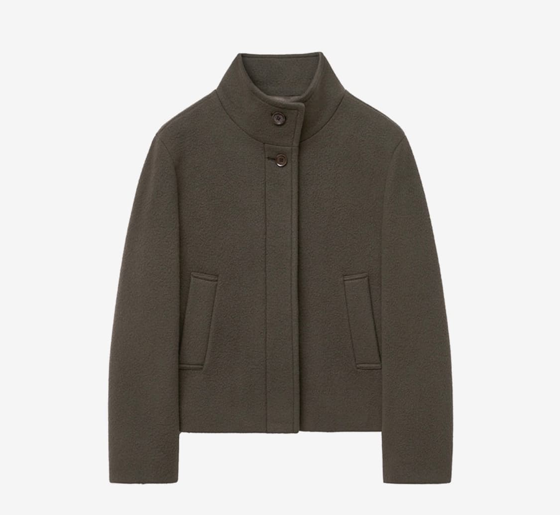 인사일런스우먼 미니멀 쇼트 코트 BROWN 상품이미지3