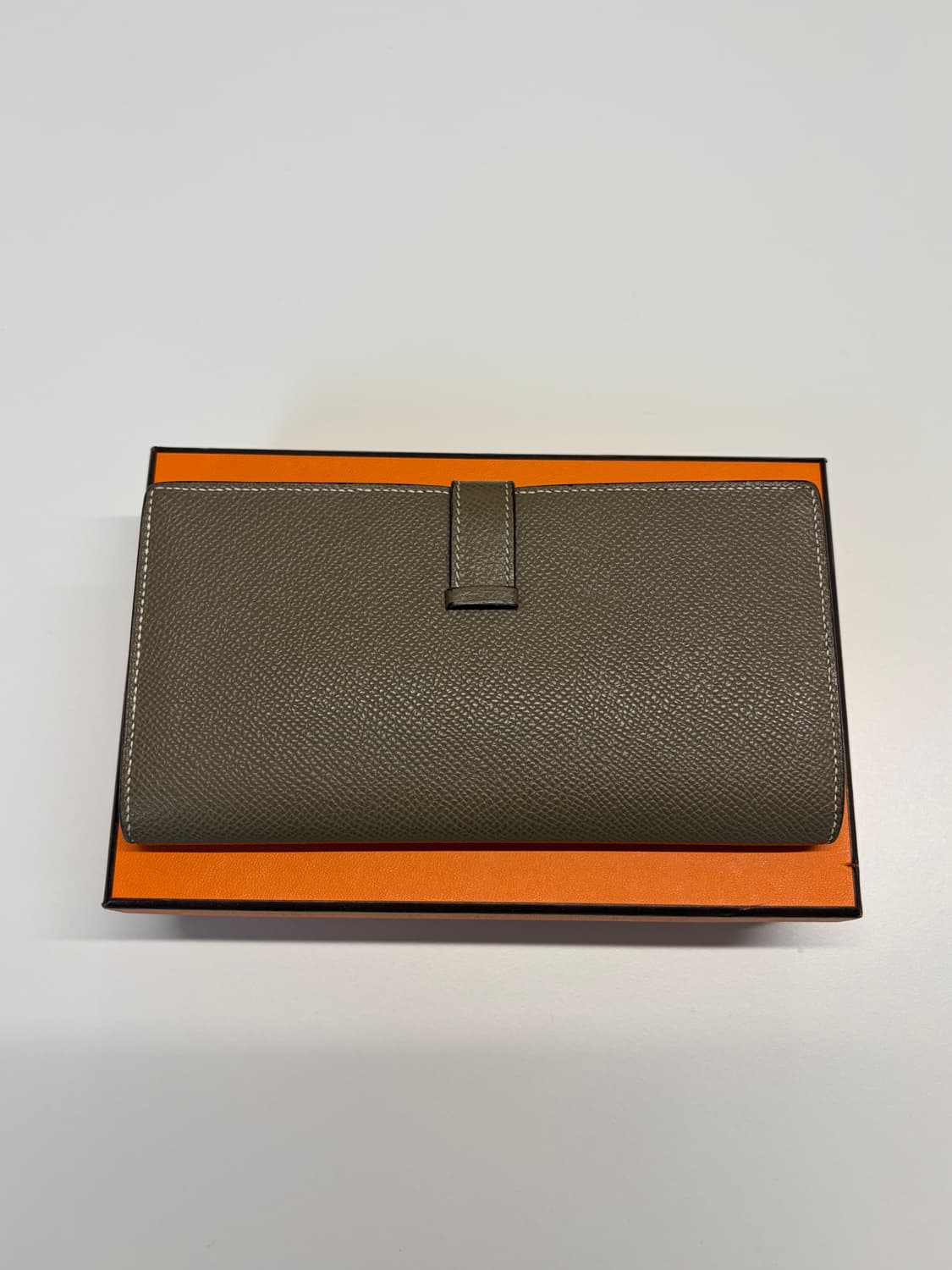 에르메스 베안 장지갑 에토프 금장 U각인 상품이미지5