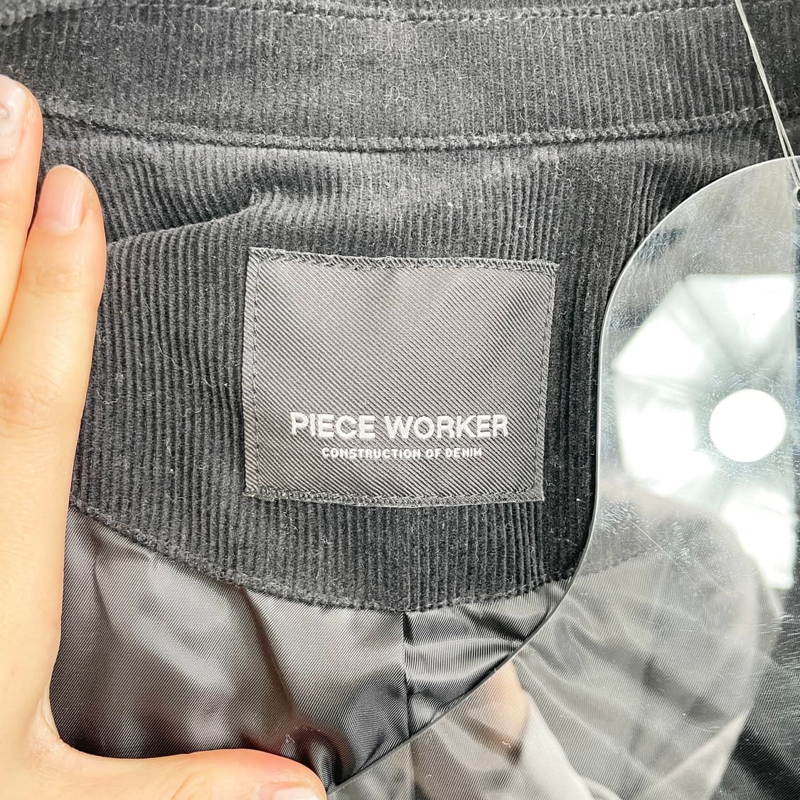 F2 피스워커(PIECE WORKER) 블랙 코듀로이 자켓 M사이즈 상품이미지4