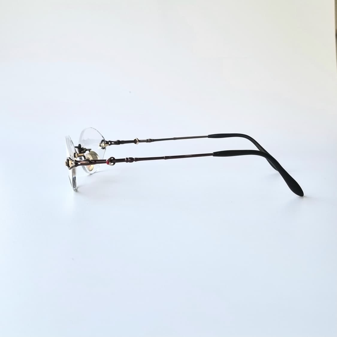 데드스탁  오벌쉐임 무테 큐빅 포인트 안경테 243 상품이미지4