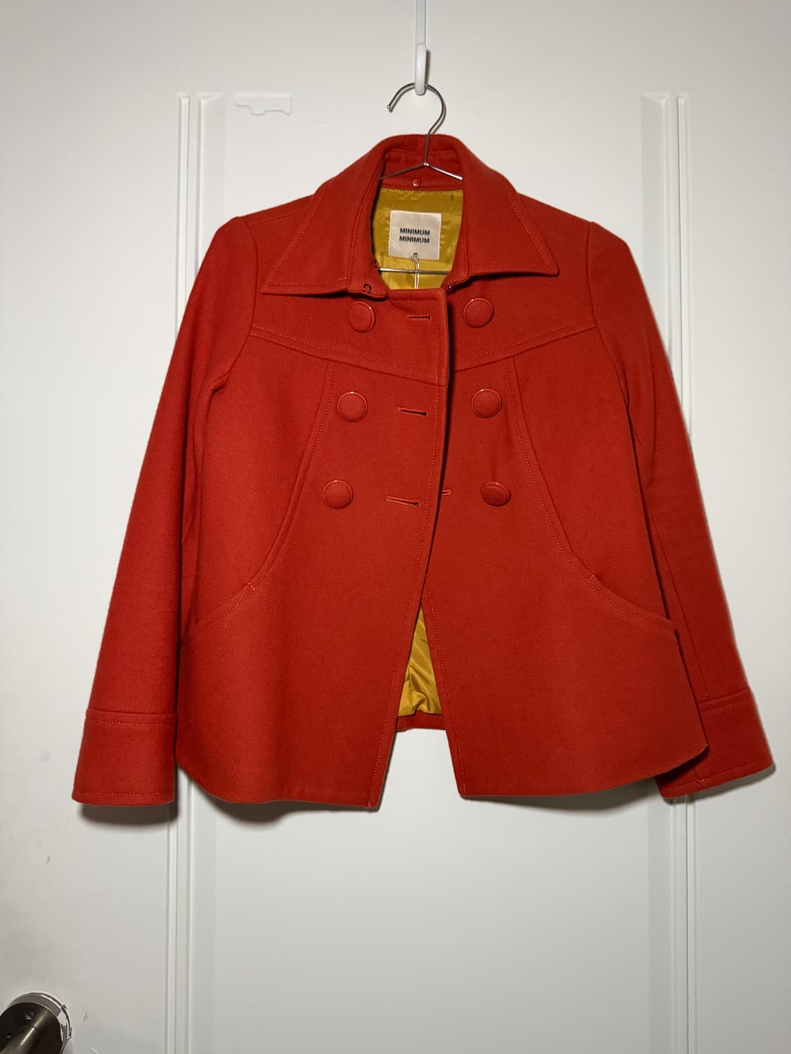 일본빈티지 브릭오렌지 숏코트 상품이미지4