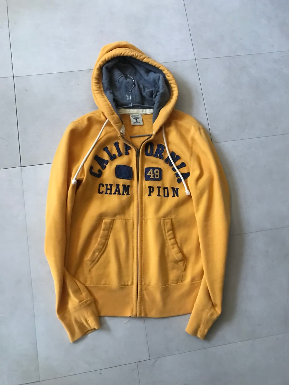 후아유 옐로우 후드집업 상품이미지7