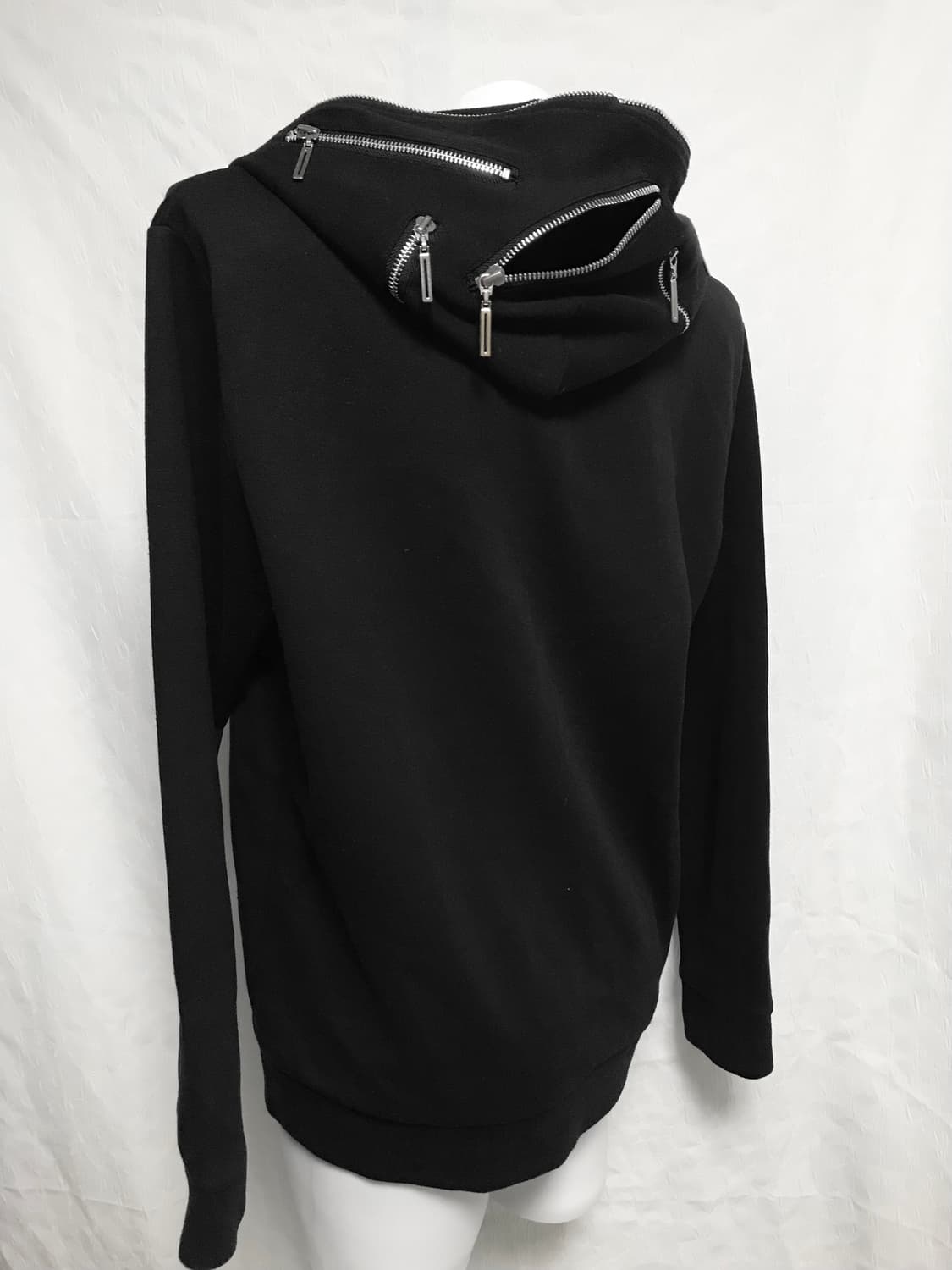 빈티지 펑크 지퍼 디테일 투웨이 풀 집업 후드 상품이미지4