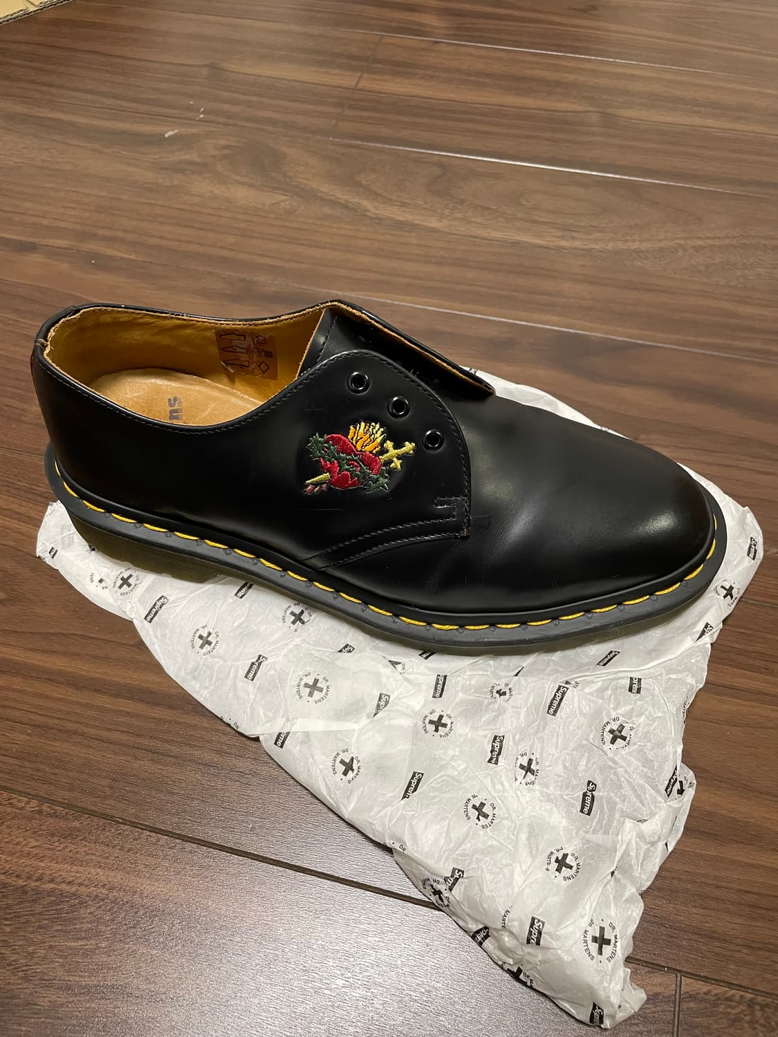 닥터마틴 x 슈프림 1461 빈티지 블랙 상품이미지2