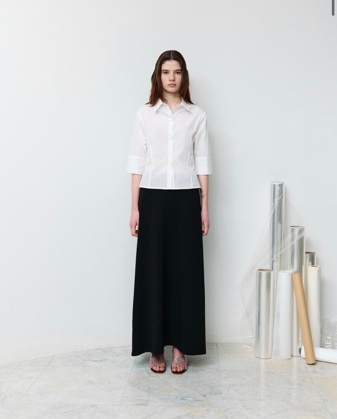 레터 7부 여름 셔츠 Dew 3/4 sleeve shirt  상품이미지5