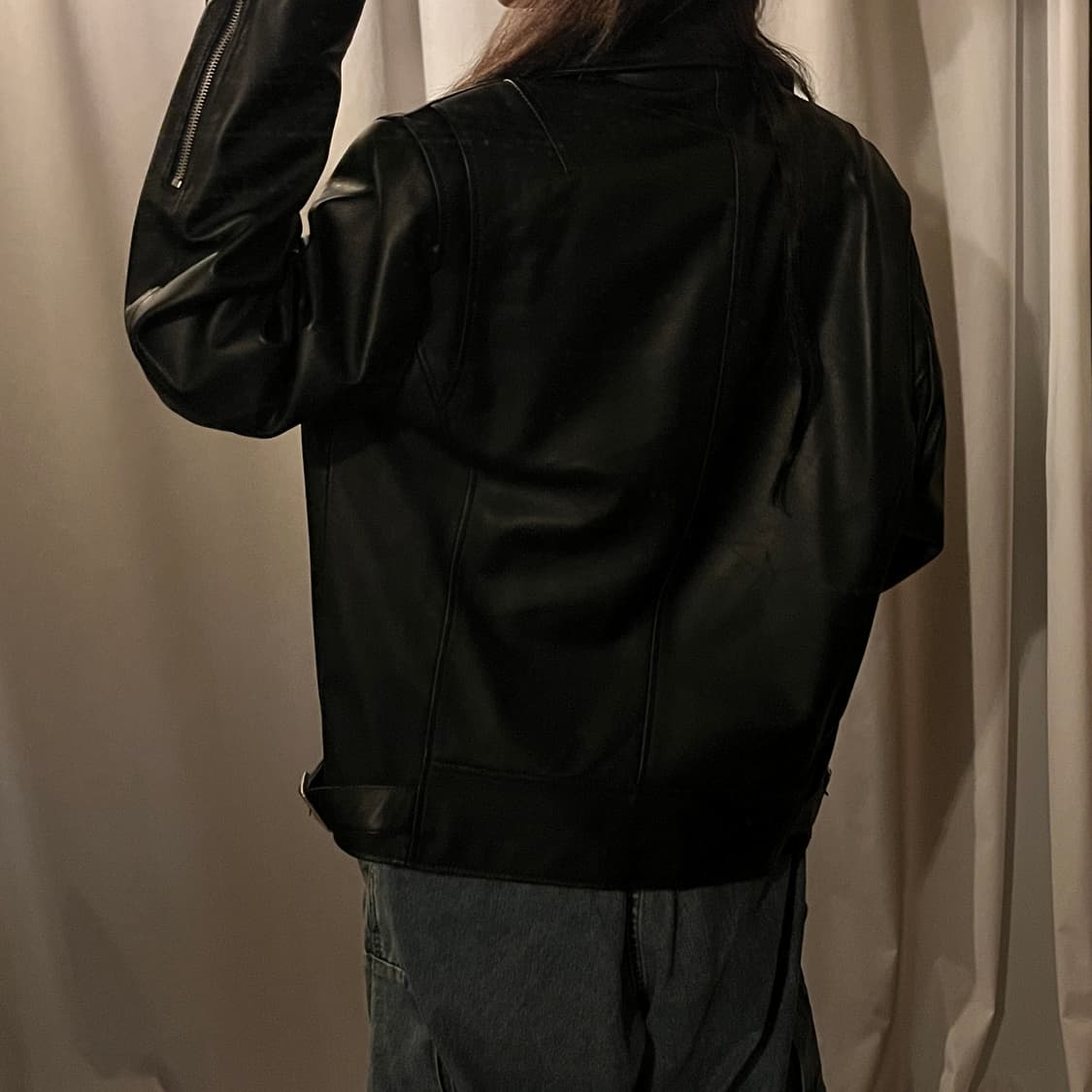 DRAW FIT 램스킨 가죽자켓 상품이미지3