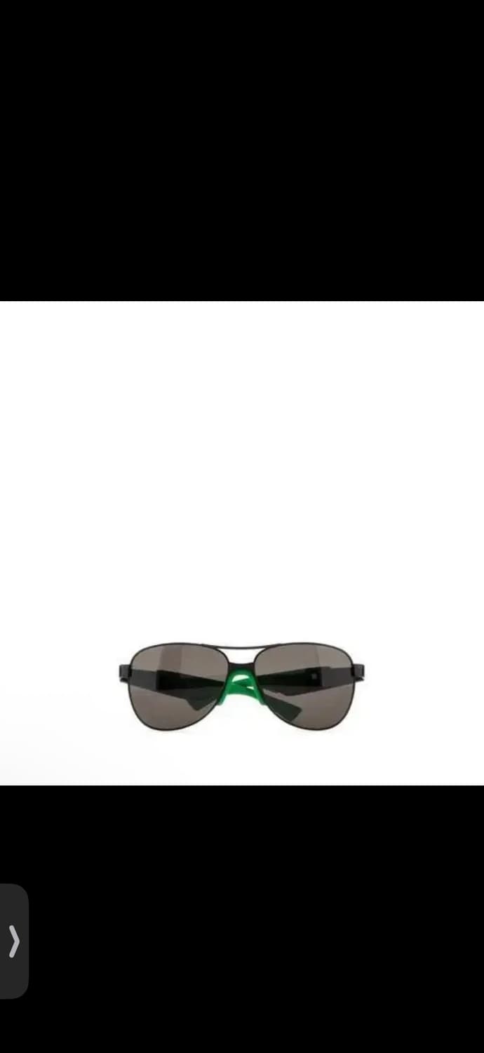 보테가베네타 블랙 메탈 마이터 에비에이터 선글라스 블랙그린 OS 상품이미지3