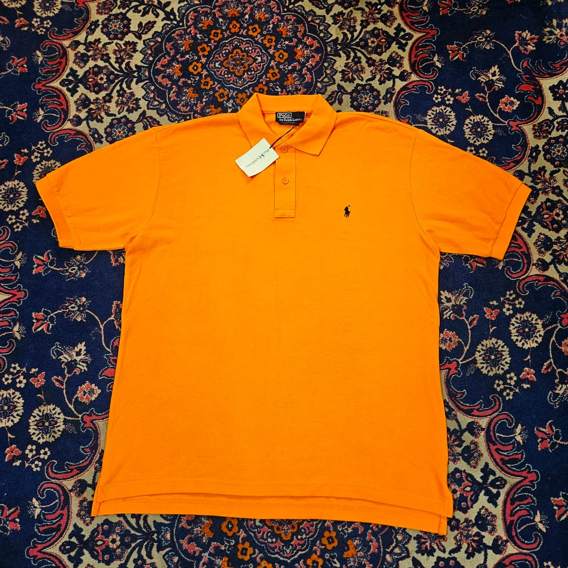 (미사용)폴로랄프로렌 오렌지 카라넥 티셔츠 상품이미지1