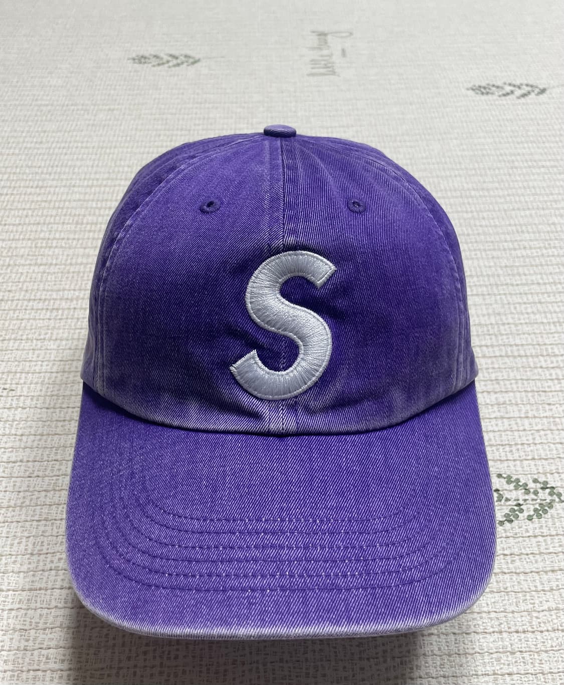 20ss 슈프림 피그먼트 프린트 S 로고 6-패널 캡 퍼플 상품이미지1