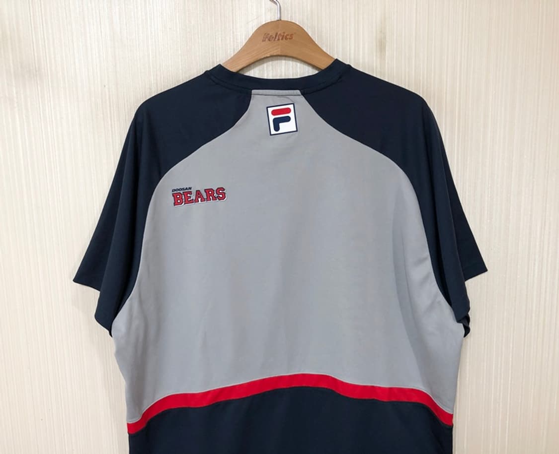 KBO 필라 두산베어스 선수지급실착 트레이닝셔츠 2XL 상품이미지9