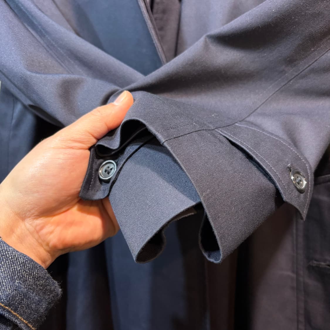 [6] BURBERRY 버버리 네이비 싱글 트렌치 코트 상품이미지2