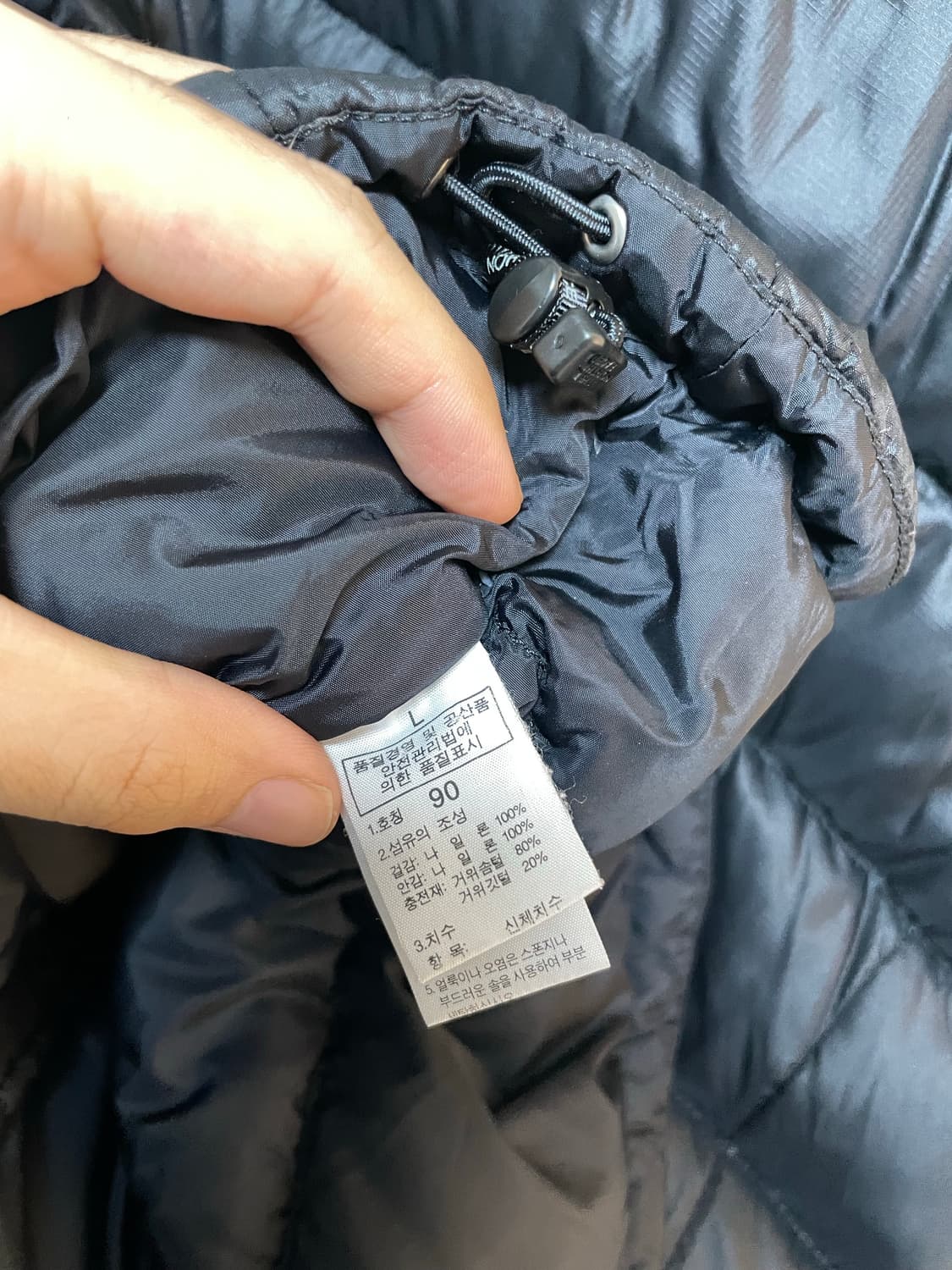 노스페이스 눕시 패딩 66사이즈 L 사이즈 상품이미지8