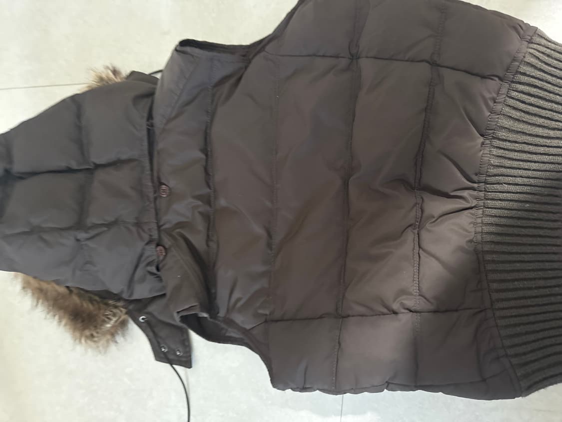 아베크롬비 퍼 패딩 조끼 브라운 모자 퍼 홀리스터 빈티지 브라운 상품이미지6