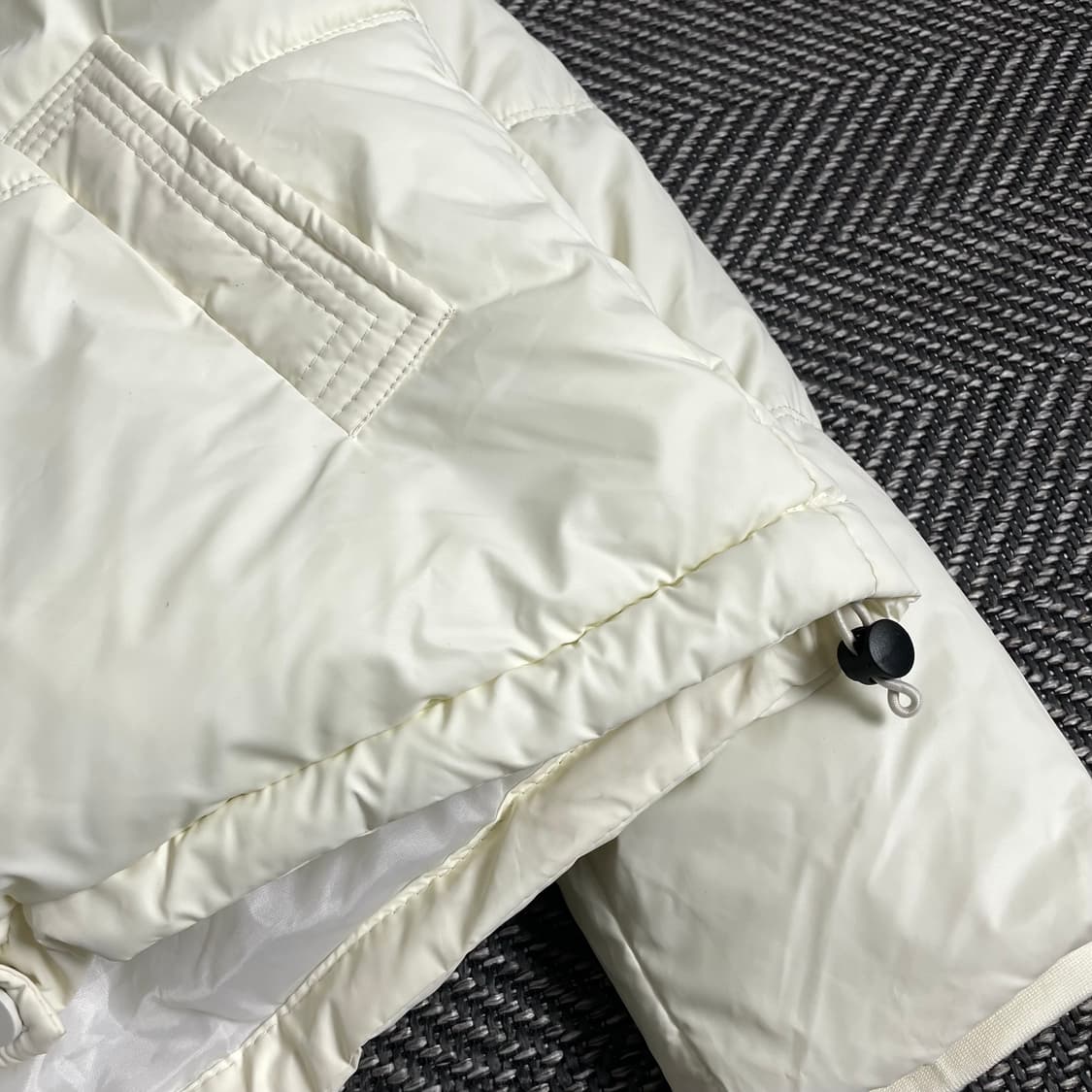 빈티지 우먼스 크롭 패딩 화이트y 2863 상품이미지5