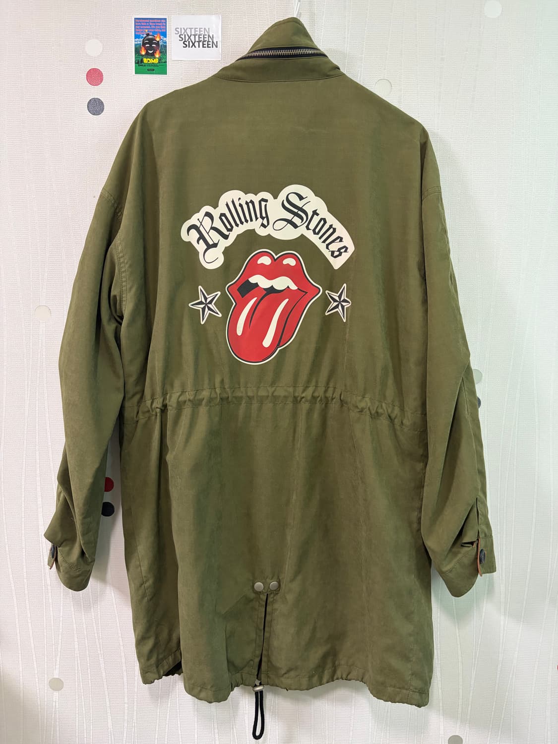 빈티지 롤링스톤즈 카키 야상 점퍼 상품이미지2