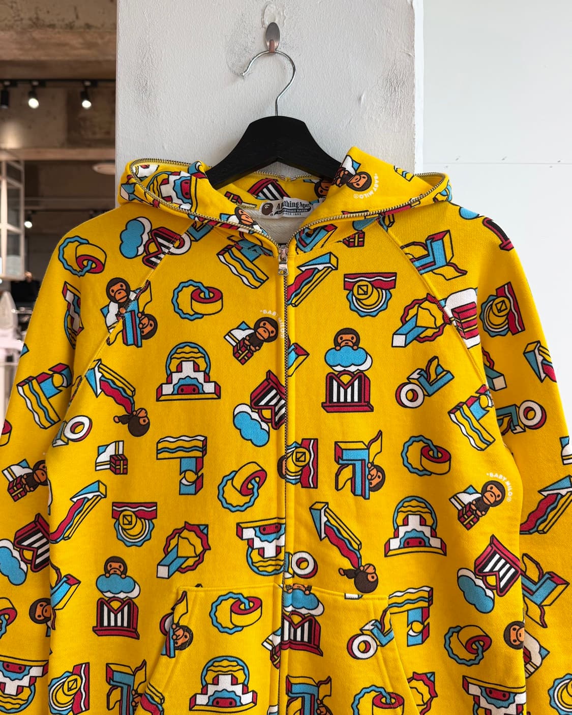 베이프 옐로우 마일로 후드집업  상품이미지3