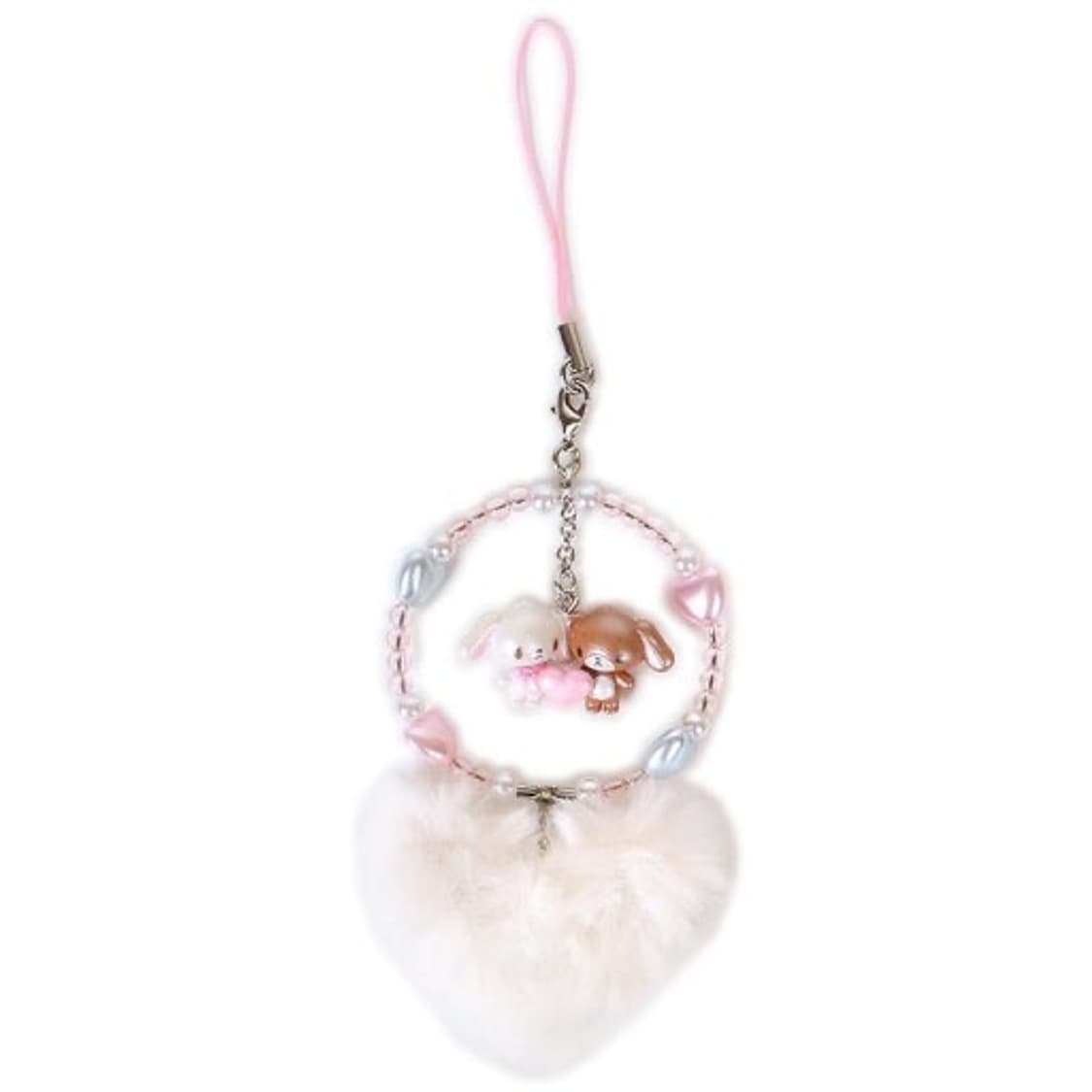 산히오 슈가바니즈 헤이세이 후와후와 하트 스트랩 키링 상품이미지1