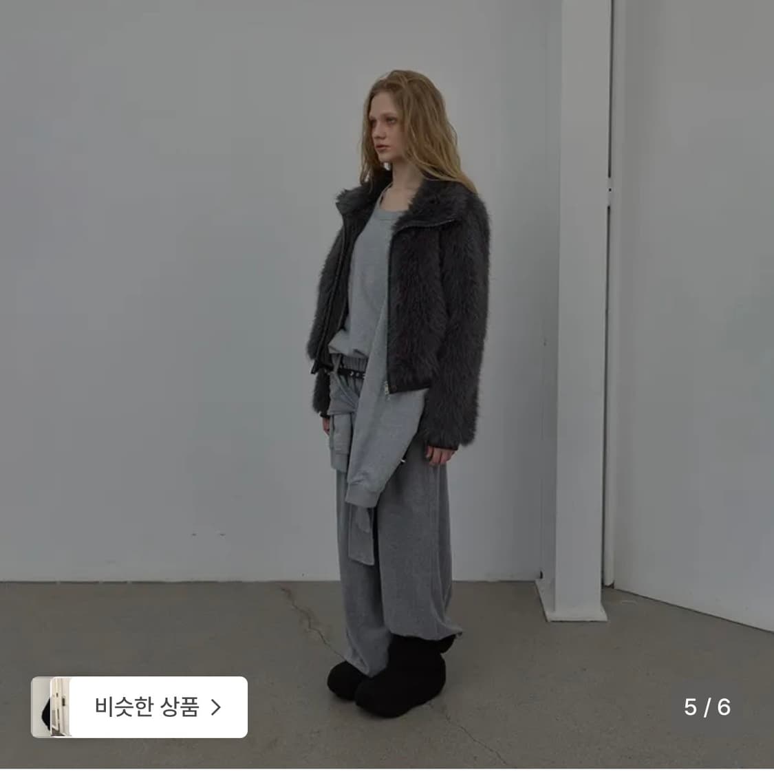 LCDC 퍼자켓 그레이 (새상품) 상품이미지5