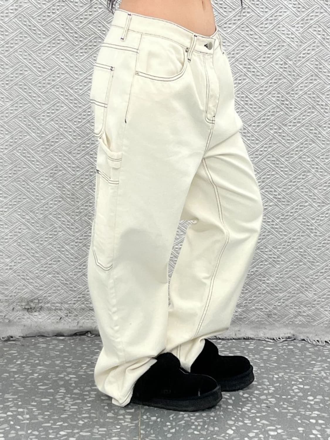 비바스튜디오 빈티지 카펜터 스케치라인 코튼팬츠 M C10001 상품이미지2