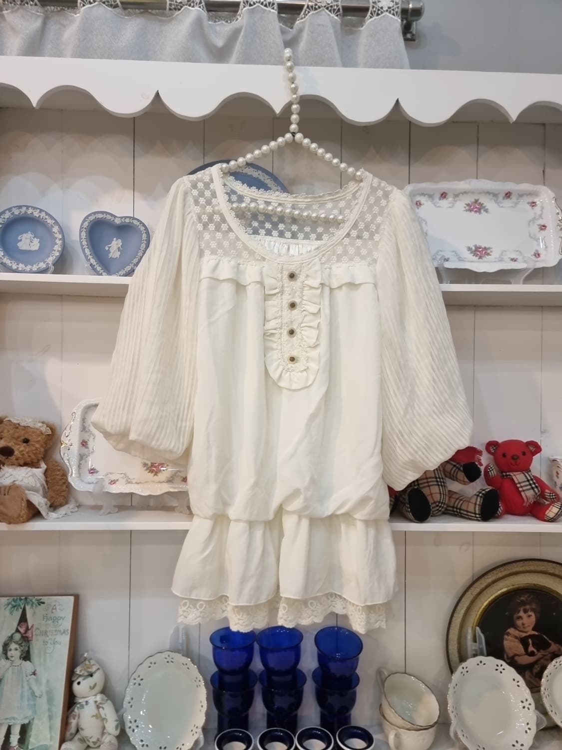 LIZ LISA 리즈리사 클래식 벌룬 레이스 튜닉 상품이미지1