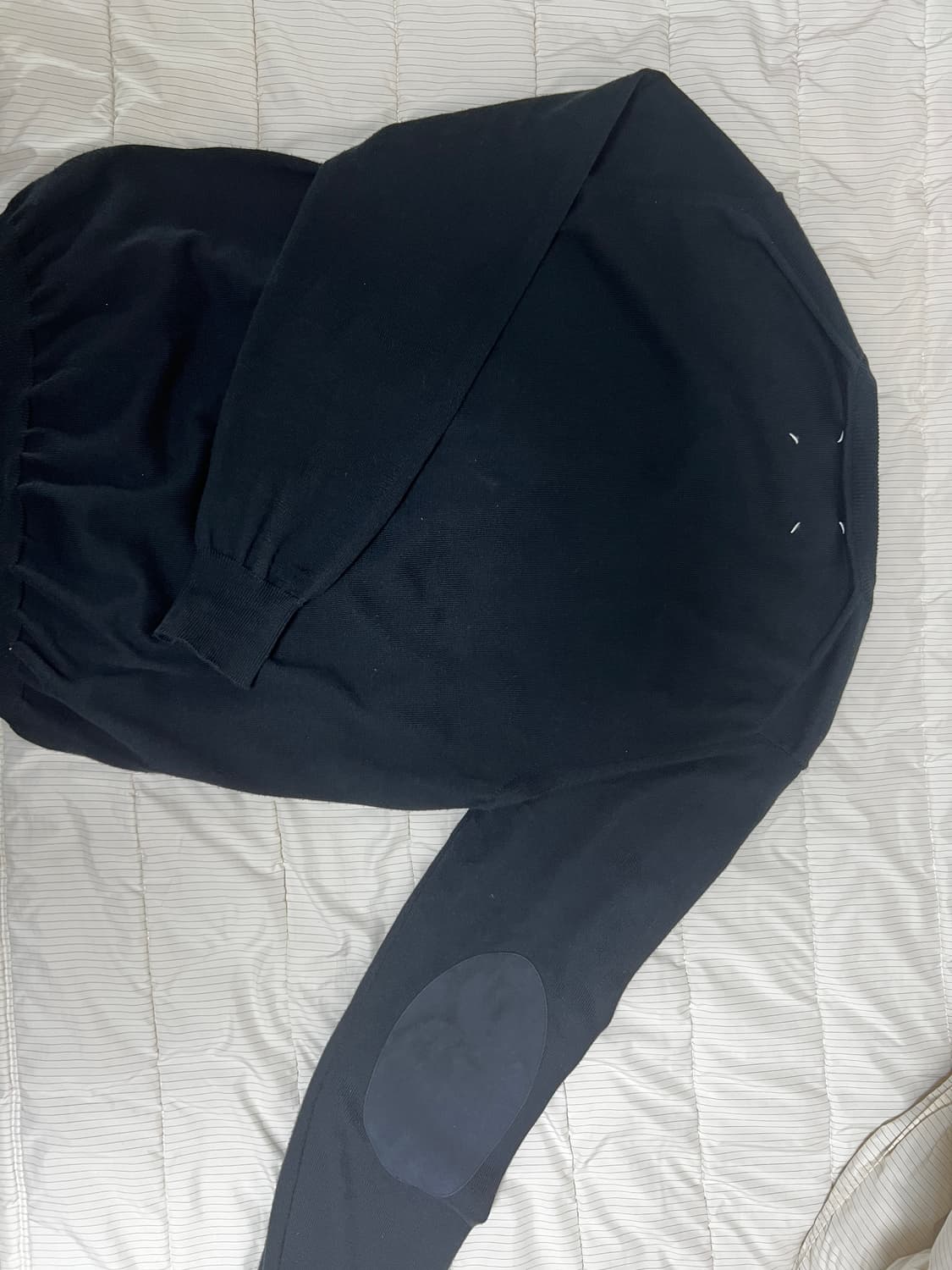 메종 마르지엘라 램스킨 엘보우 패치 니트 상품이미지2