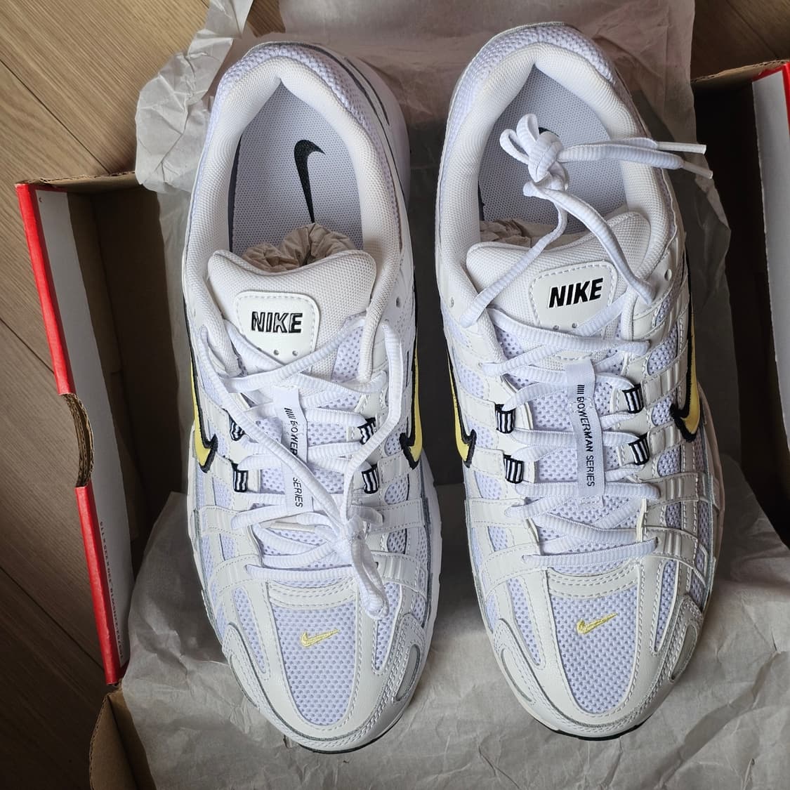 285 새제품) 나이키 P-6000 화이트 레몬 시폰 남자 신발 운동화 상품이미지4