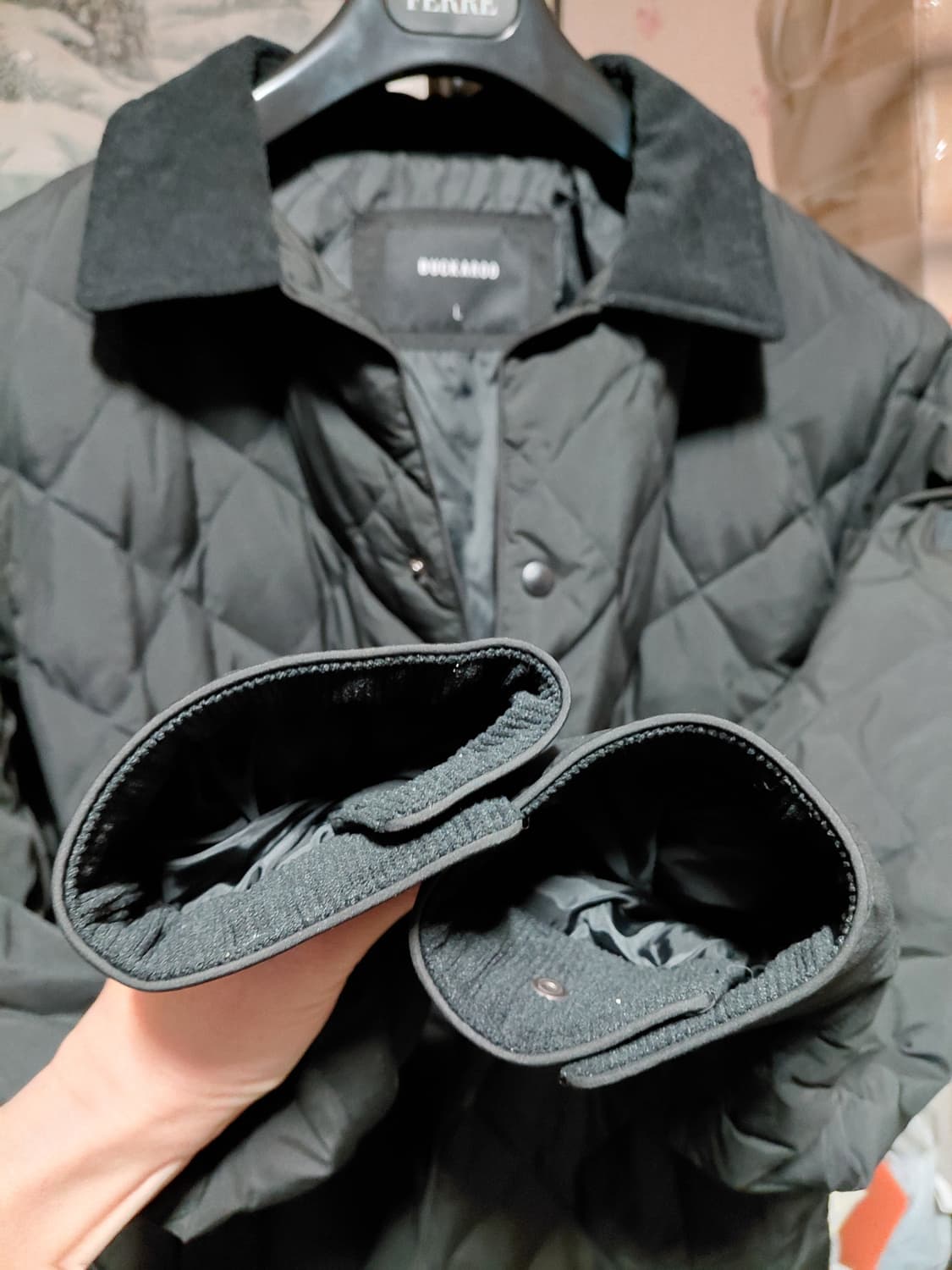 [버커루]퀄팅 덕다운 경량 패딩 자켓L(100)사이즈 상품이미지10