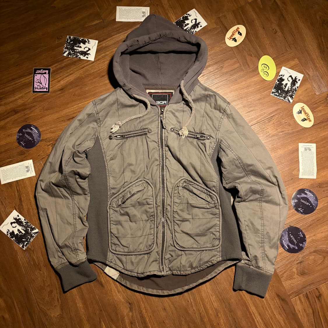 00s 3QR Military bold hoodie jacket 상품이미지1