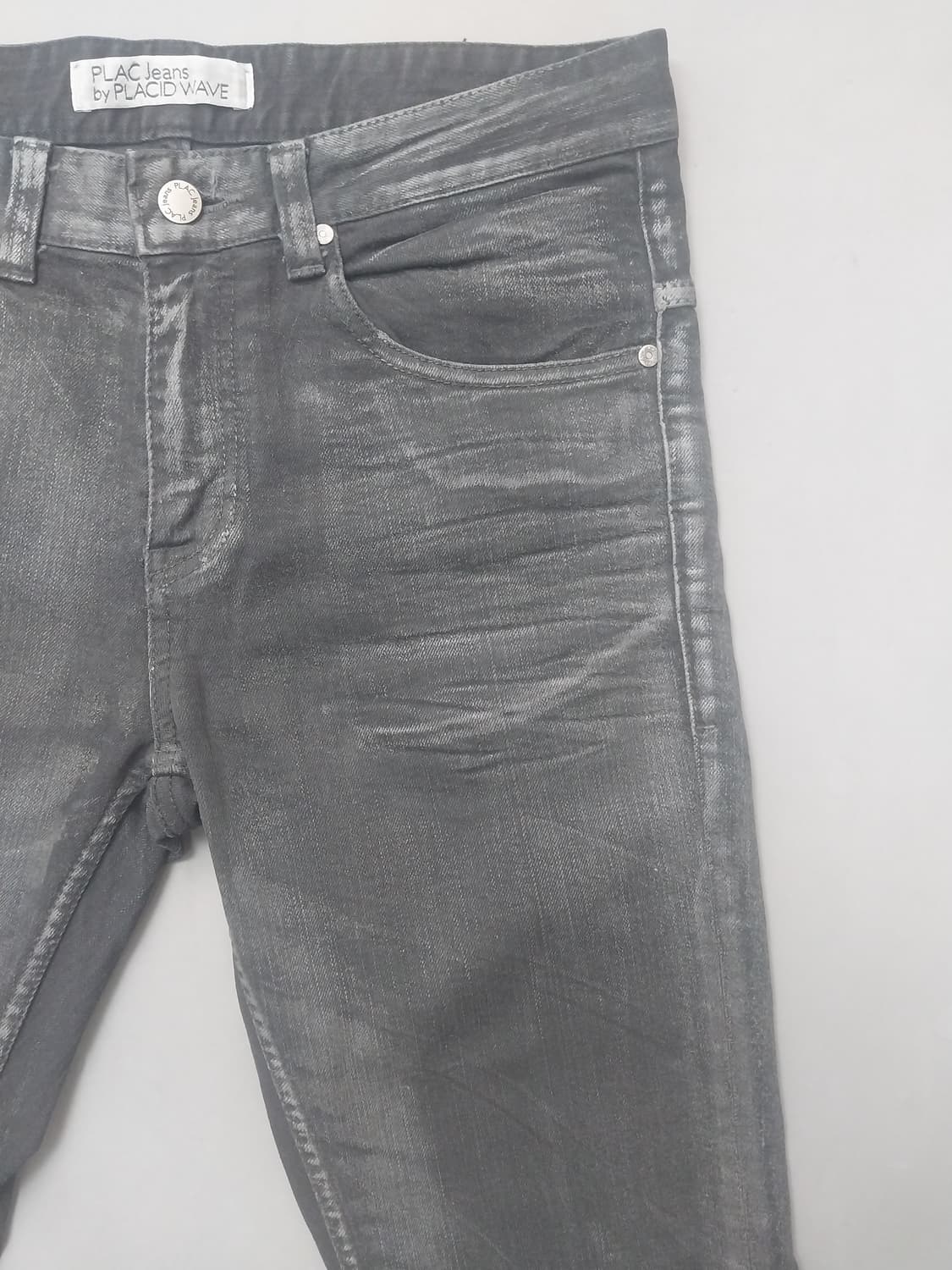 [33] 플랙 진 송치탭 블랙워싱 슬랜더진 쳥바지 상품이미지4