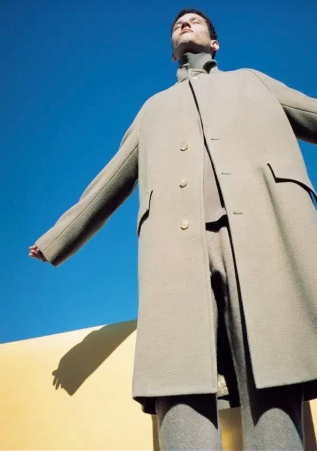 오라리 베이비카멜 체스터필드 코트 상품이미지3