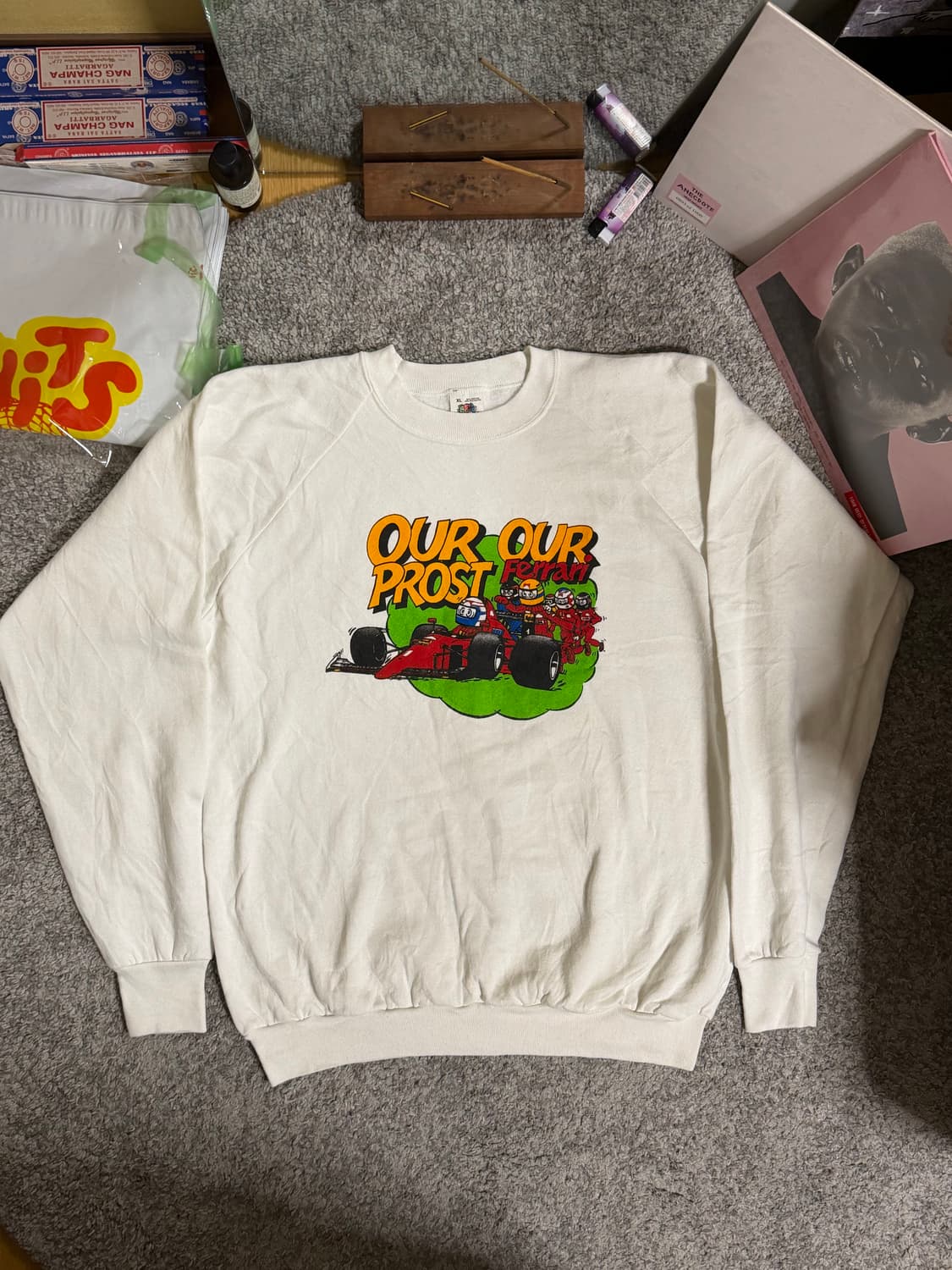 80s 프룻오브더룸 래글런 스웻셔츠 상품이미지1