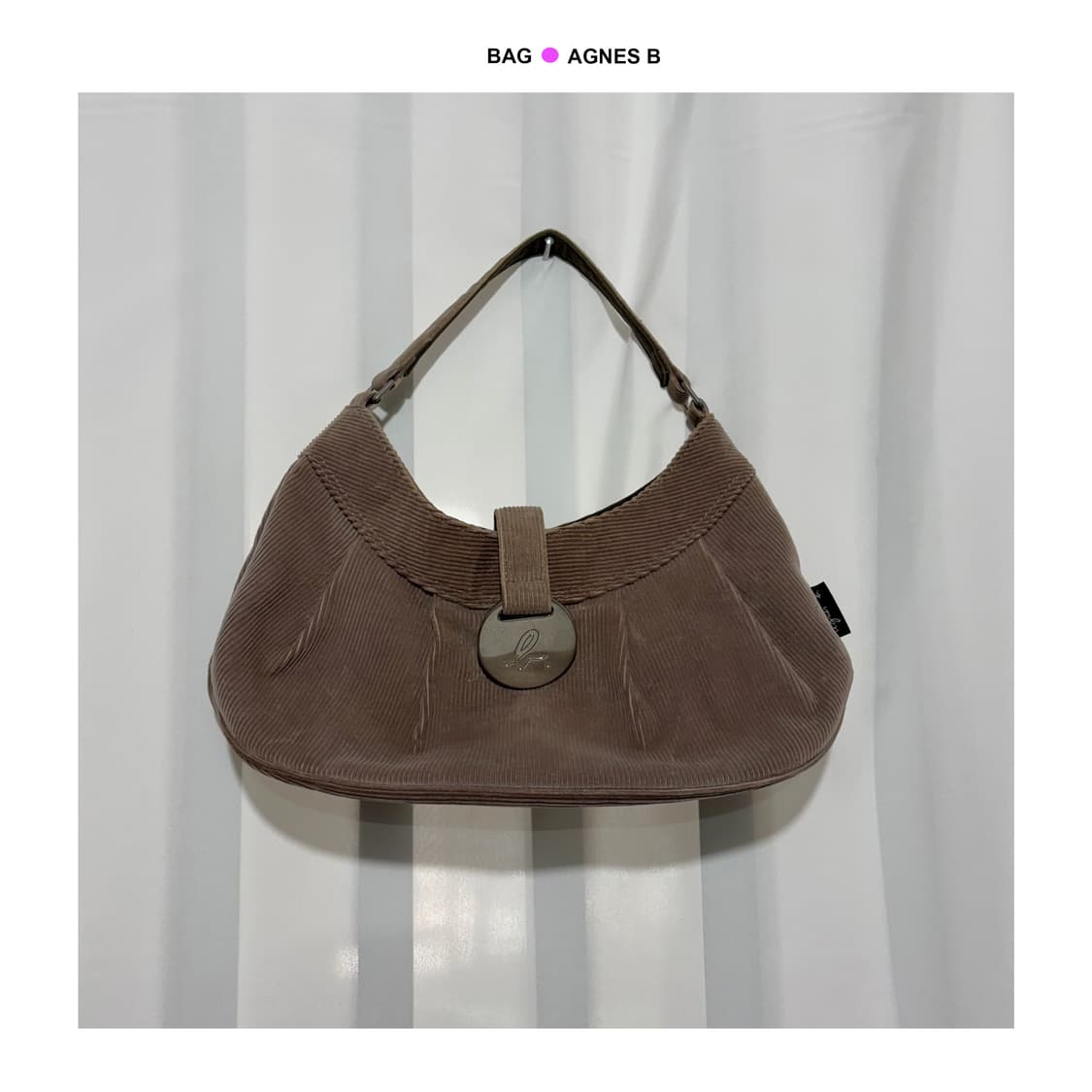 아네스베 코듀로이 핸드백 상품이미지1