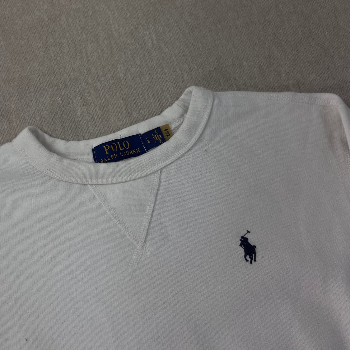 95 폴로랄프로렌 신형라벨 스몰포니 화이트 맨투맨 상품이미지2