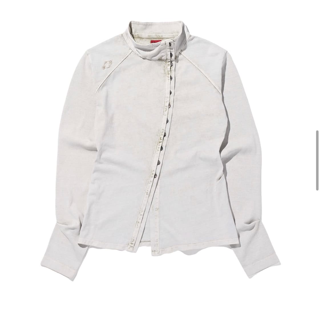 미스치프 워시드 저지 셔츠 라이트 베이지 M 상품이미지1