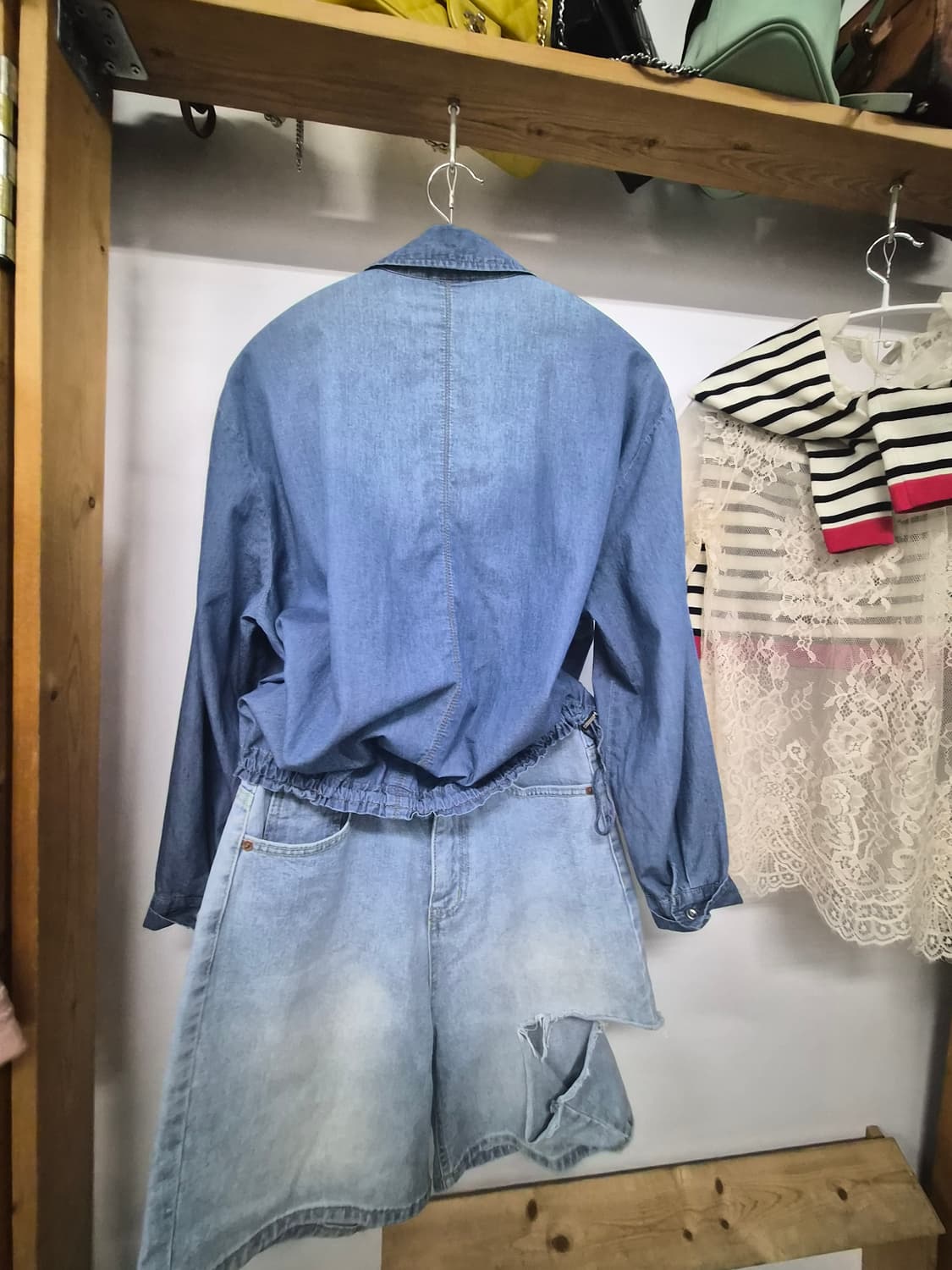 안지크 데님셔츠 점퍼 블루종 상품이미지1