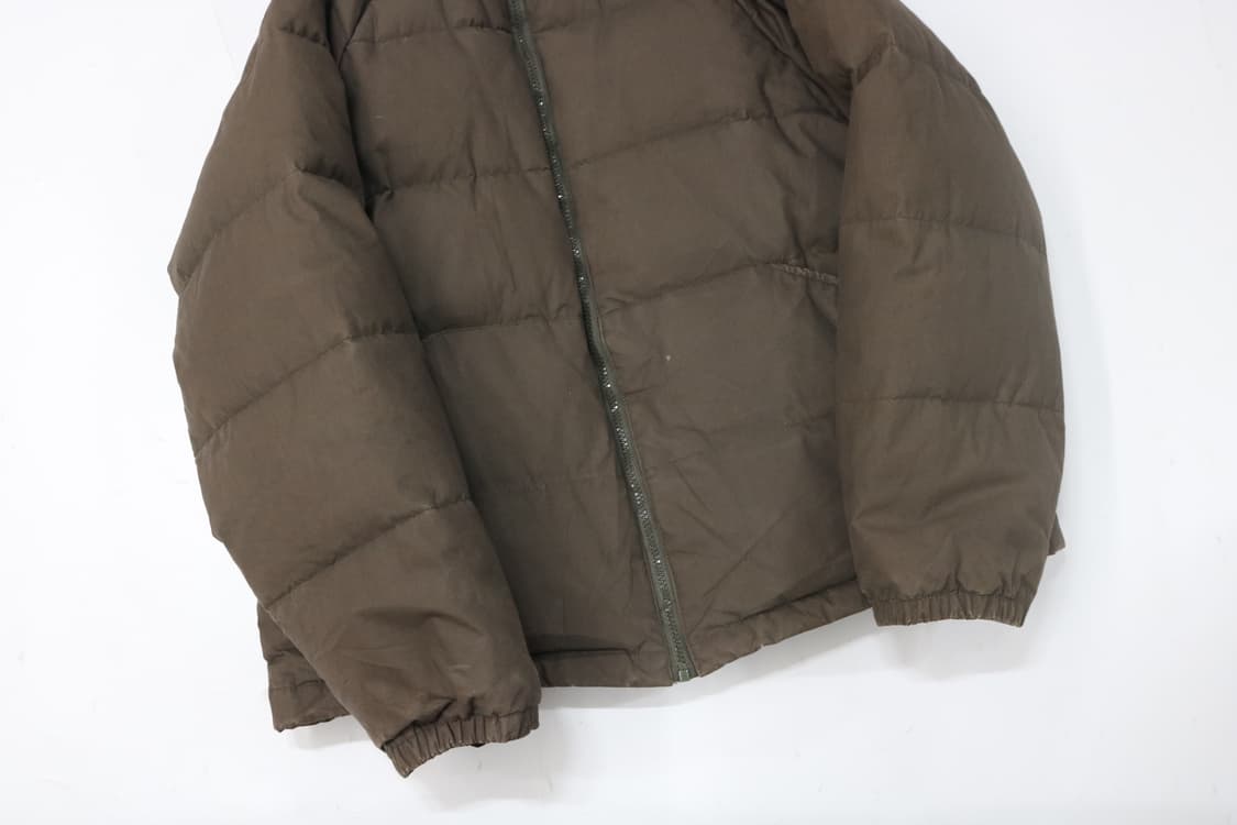 AS KNOW AS DE BASE 빈티지 브라운 후디 다운 패딩 (M) 상품이미지5