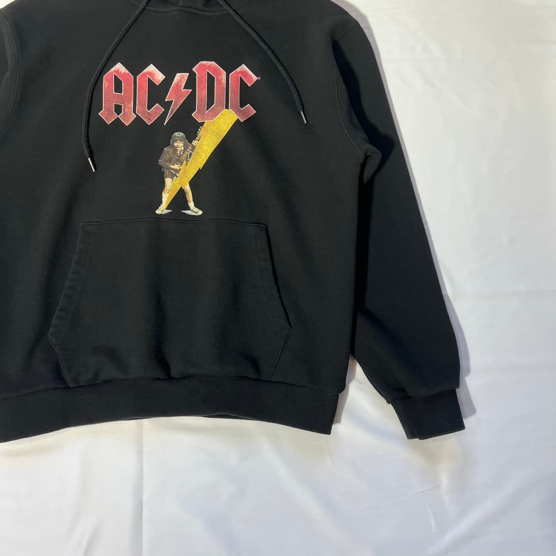 [L]AC DC 블랙 후드티 상품이미지3
