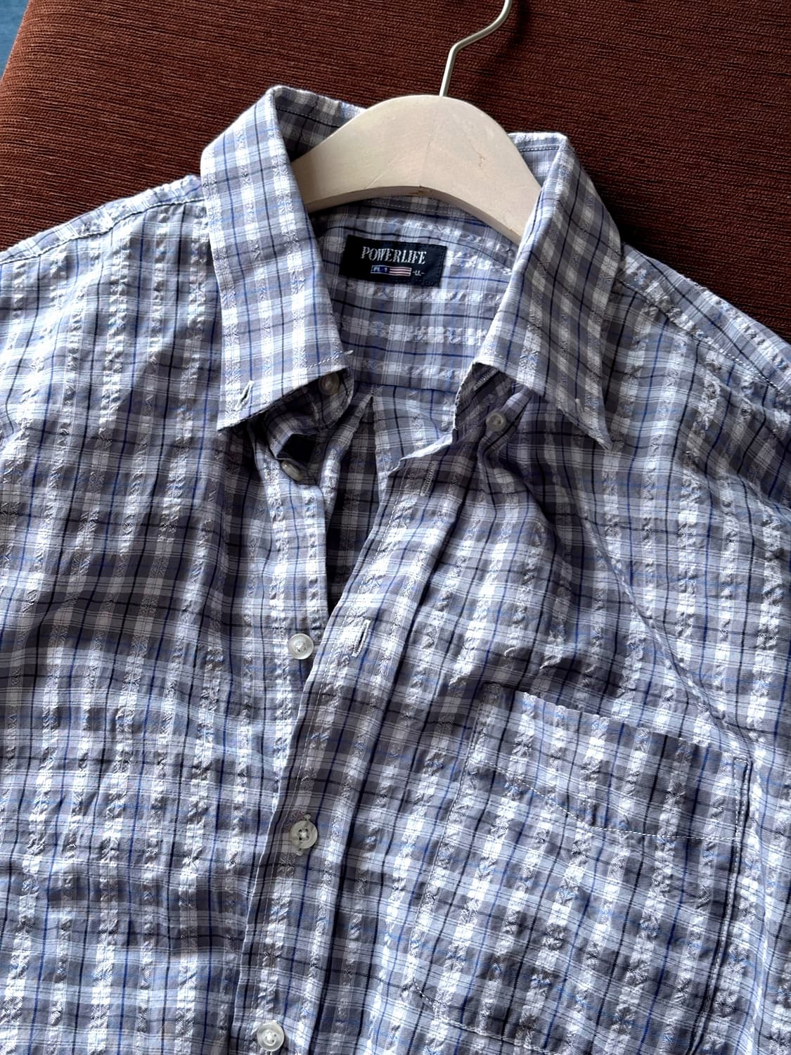 Volume fabric check design shirt 상품이미지1