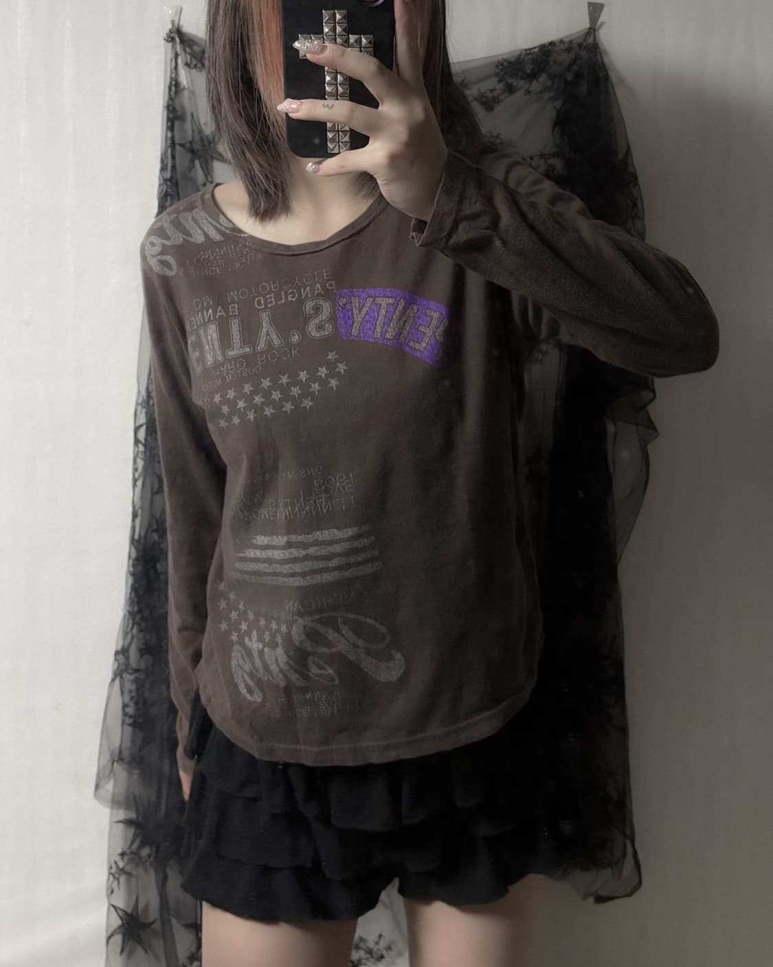 펑크 y2k 레터링 롱슬리브  상품이미지2